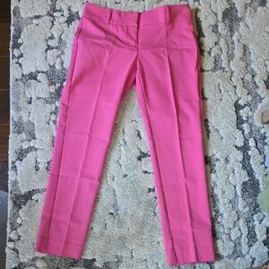 White House Black Market Bright Pink Straight Leg Pants